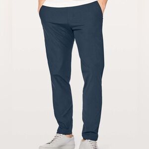 Lululemon Mens 31 Commission Pants Slim Warpstreme True Navy Blue
